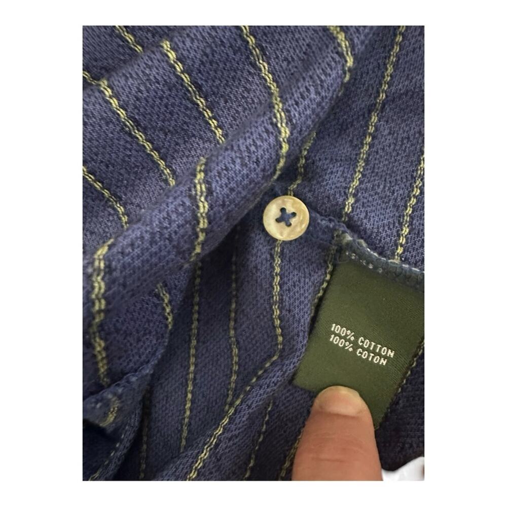Robert Trent Jones TPC Sugarloaf Georgia Golf Polo Blue Textured Pattern XL - Picture 7 of 8